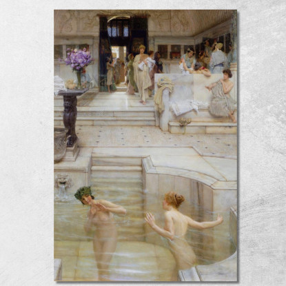 Una Consuetudine Preferita Lawrence Alma-Tadema lat3 quadro stampato su tela