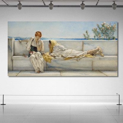 Una Sollecitazione Lawrence Alma-Tadema lat8 quadro stampato su tela
