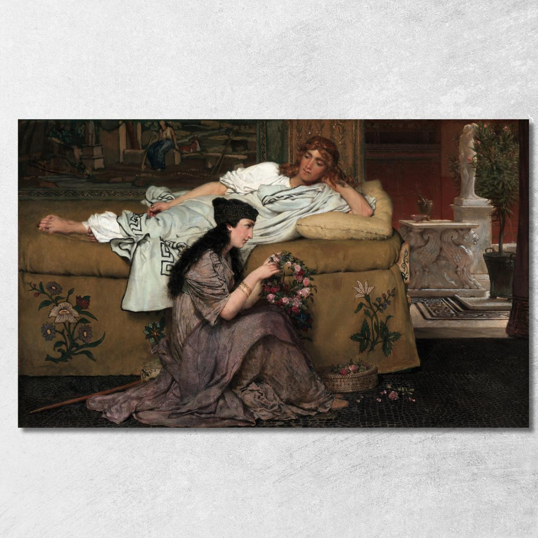 Glauco E Nidia Lawrence Alma-Tadema lat21 quadro stampato su tela Glauco E Nidia Lawrence Alma-Tadema lat21 quadro stampato su tela