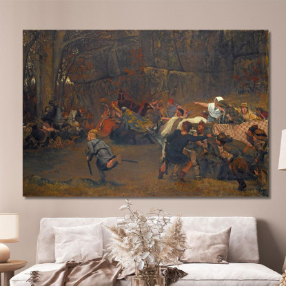 Gunthram Bose E Le Sue Figlie Lawrence Alma-Tadema lat22 quadro stampato su tela