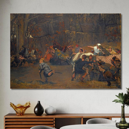 Gunthram Bose E Le Sue Figlie Lawrence Alma-Tadema lat22 quadro stampato su tela