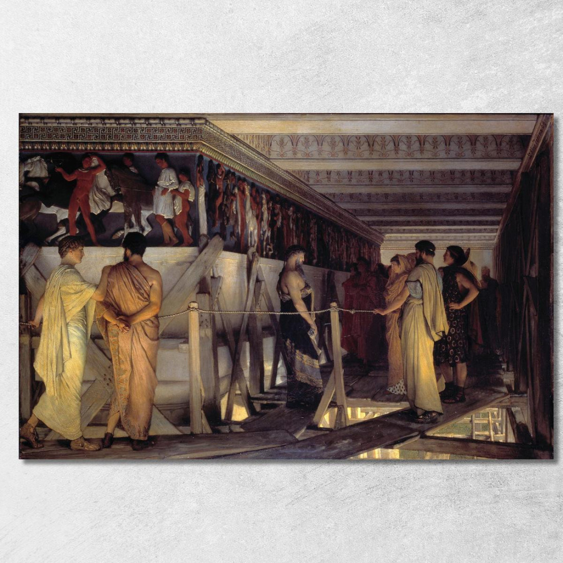 Fidia E Il Fregio Del Partenone Lawrence Alma-Tadema lat30 quadro stampato su tela Fidia E Il Fregio Del Partenone Lawrence Alma-Tadema lat30 quadro stampato su tela