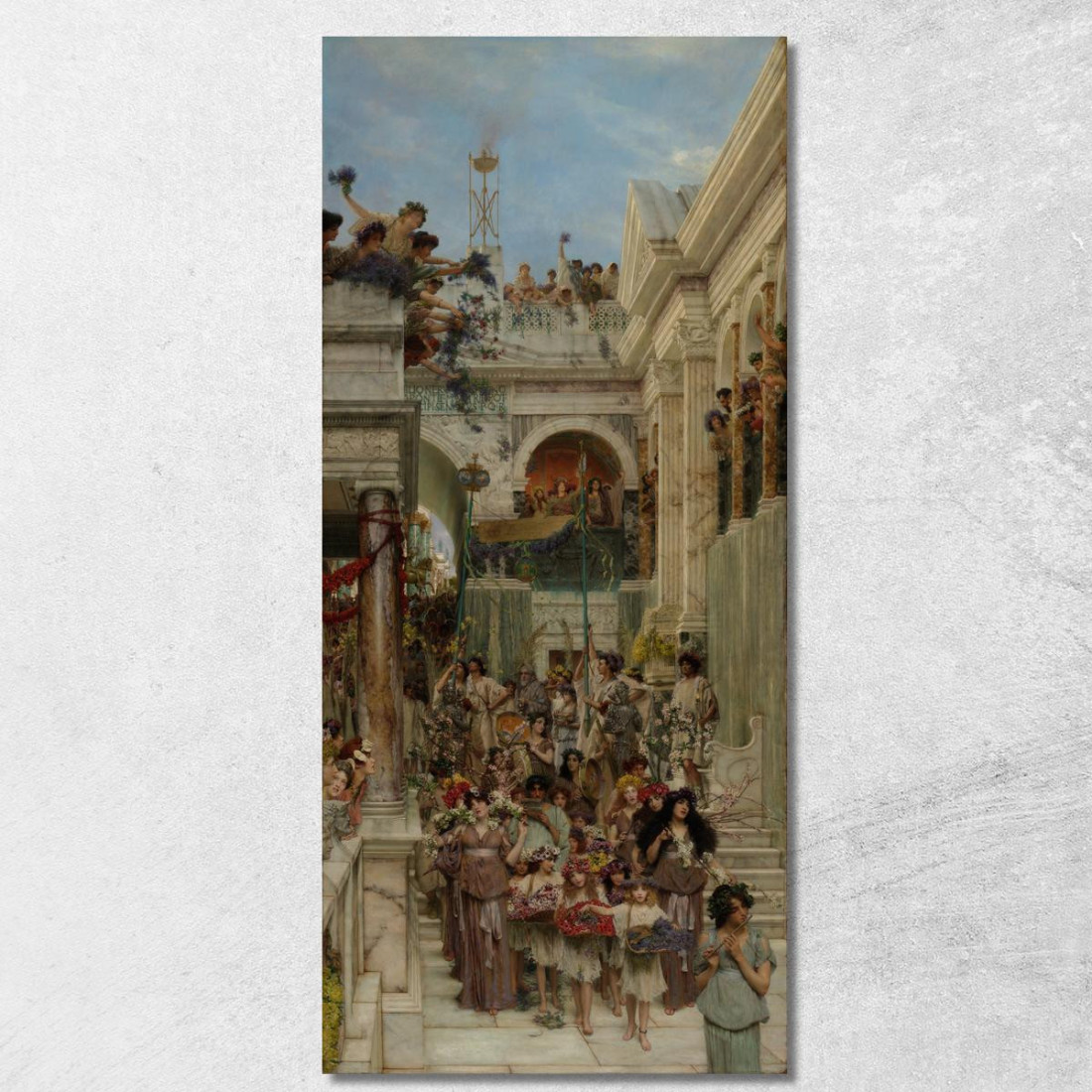 Primavera Lawrence Alma-Tadema lat36 quadro stampato su tela Primavera Lawrence Alma-Tadema lat36 quadro stampato su tela
