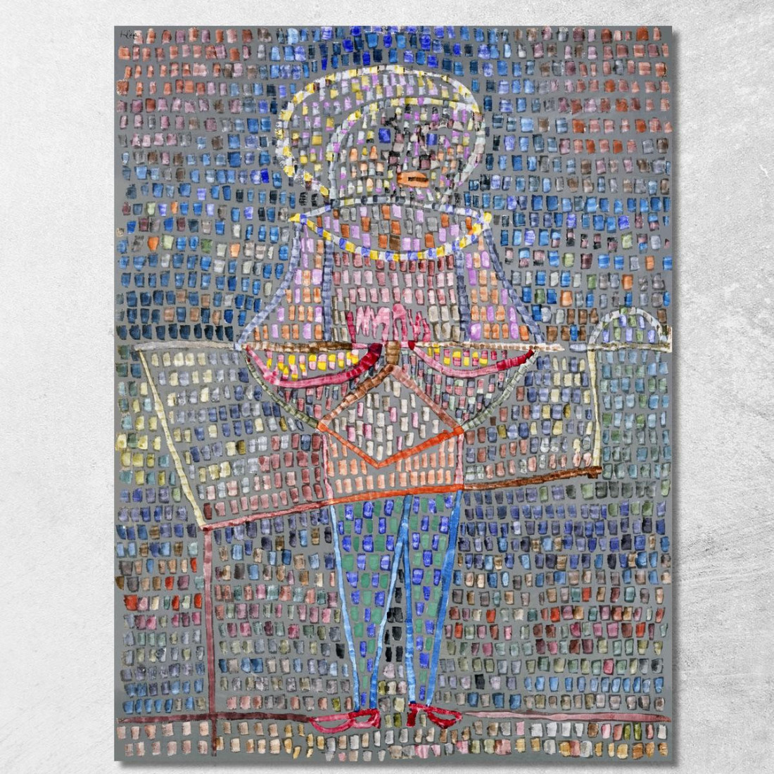 Ragazzo In Costume Paul Klee pkl16 quadro stampato su tela Ragazzo In Costume Paul Klee pkl16 quadro stampato su tela