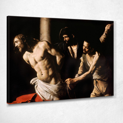 Cristo Alla Colonna Caravaggio crv7 quadro stampato su tela