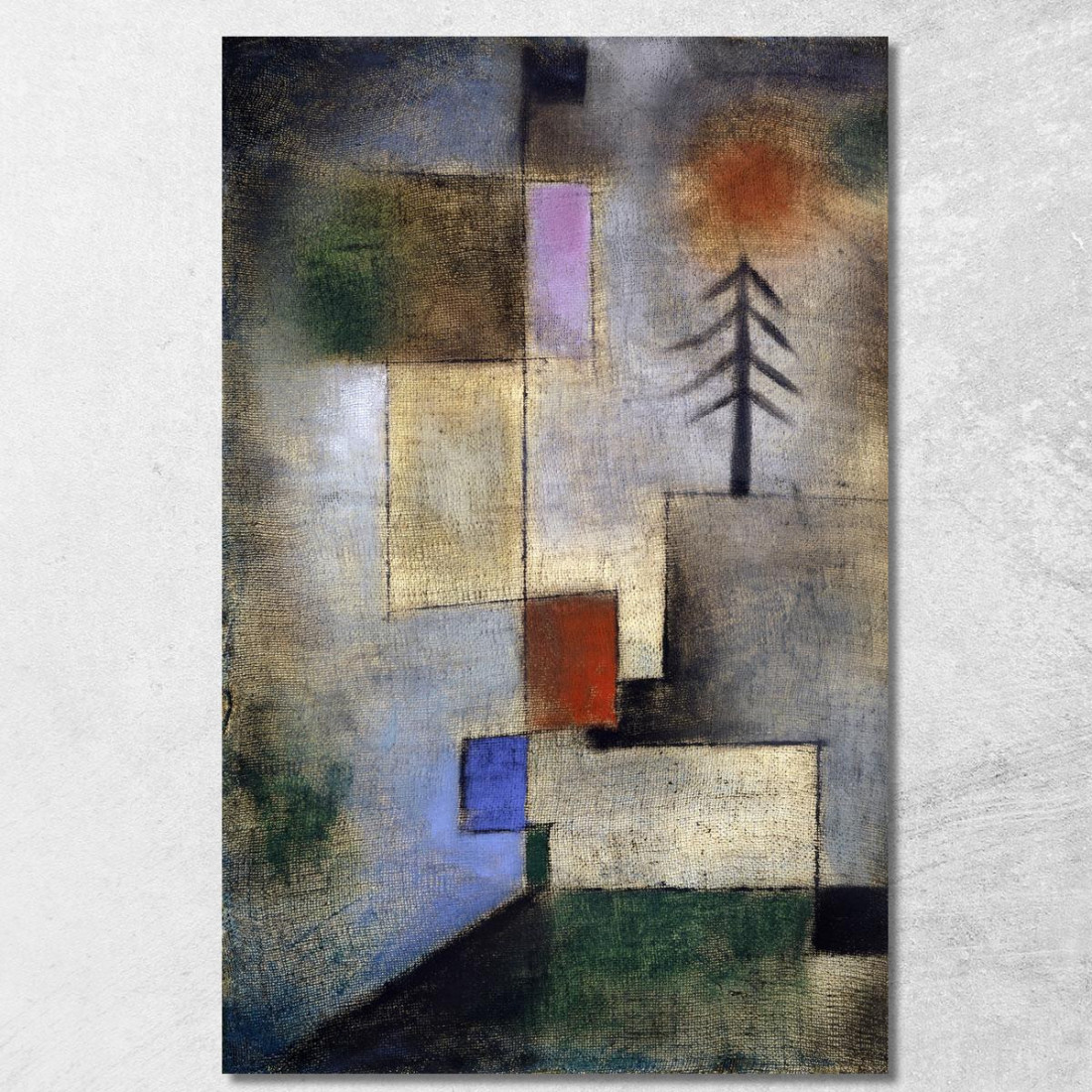 Piccolo Quadretto Di Abete Paul Klee pkl78 quadro stampato su tela Piccolo Quadretto Di Abete Paul Klee pkl78 quadro stampato su tela