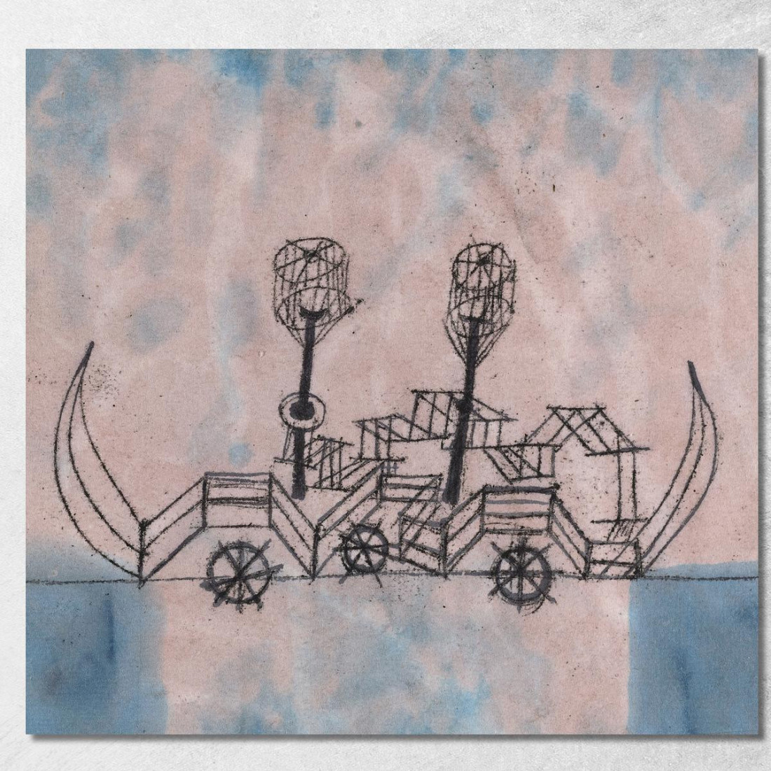 Vecchio Piroscafo Paul Klee pkl105 quadro stampato su tela Vecchio Piroscafo Paul Klee pkl105 quadro stampato su tela