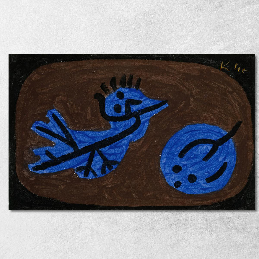 Blue-Bird-Zucca Paul Klee pkl111 quadro stampato su tela Blue-Bird-Zucca Paul Klee pkl111 quadro stampato su tela