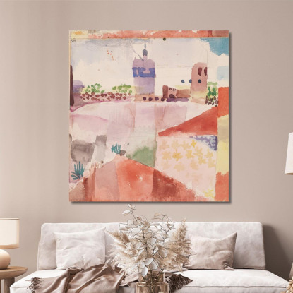 Hammamet Con La Sua Moschea Paul Klee pkl129 quadro stampato su tela