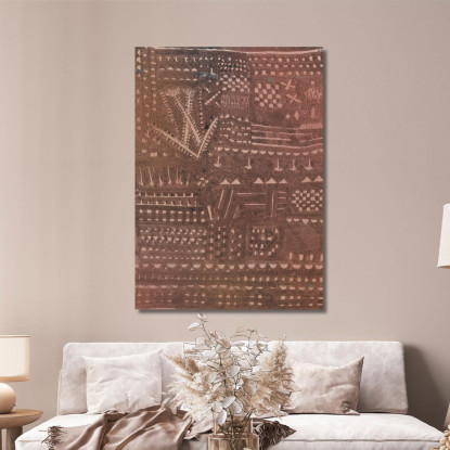 Alla Maniera Di Un Arazzo In Pelle Paul Klee pkl131 quadro stampato su tela