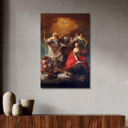 Allegoria Della Religione Pompeo Batoni pbt2 quadro stampato su tela