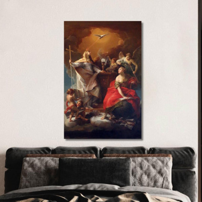 Allegoria Della Religione Pompeo Batoni pbt2 quadro stampato su tela