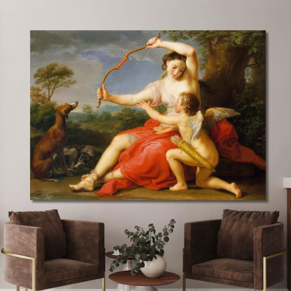 Diana E Cupido Pompeo Batoni pbt10 quadro stampato su tela