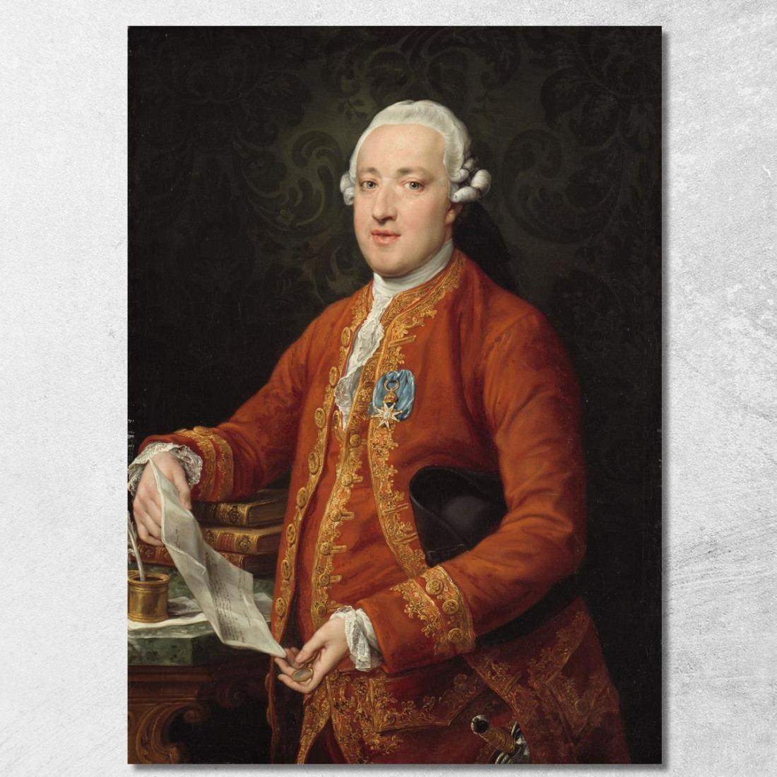 Don José Moñino Y Redondo Conde De Floridablanca Pompeo Batoni pbt12 quadro stampato su tela Don José Moñino Y Redondo Conde De Floridablanca Pompeo Batoni pbt12 quadro stampato su tela