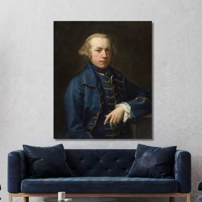 Ritratto Di Gentiluomo 2 Pompeo Batoni pbt22 quadro stampato su tela