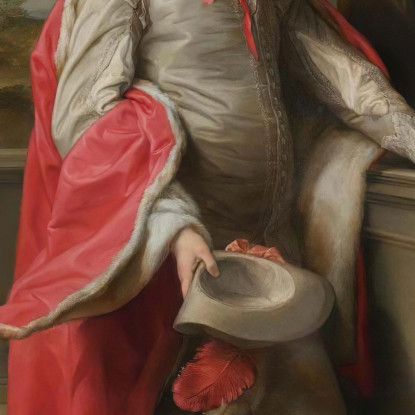 Ritratto Di Giovanni 3° Barone Monson Di Burton Pompeo Batoni pbt34 quadro stampato su tela