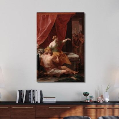 Sansone E Dalila Pompeo Batoni pbt42 quadro stampato su tela