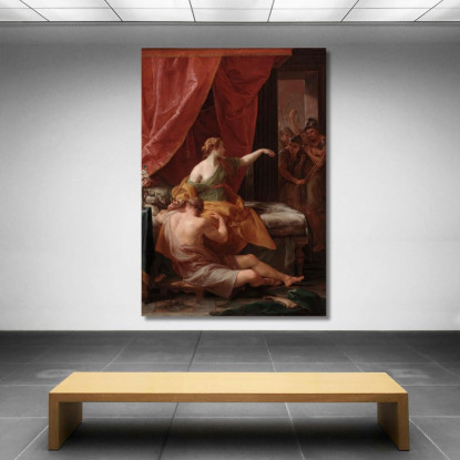 Sansone E Dalila Pompeo Batoni pbt42 quadro stampato su tela