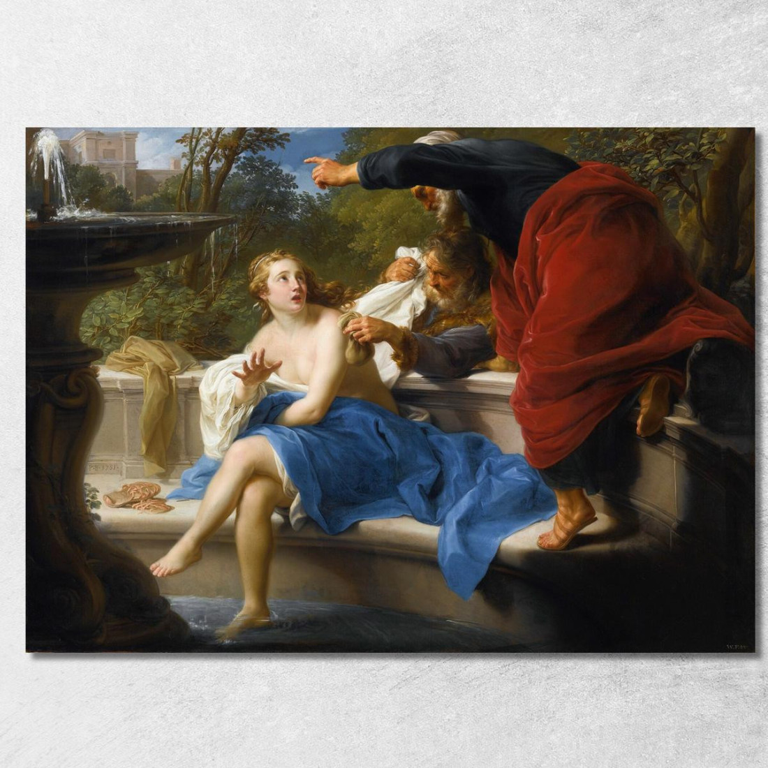 Susanna E I Vecchioni Pompeo Batoni pbt45 quadro stampato su tela Susanna E I Vecchioni Pompeo Batoni pbt45 quadro stampato su tela