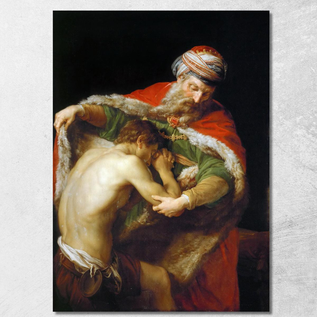 Il Ritorno Del Figliol Prodigo Pompeo Batoni pbt51 quadro stampato su tela Il Ritorno Del Figliol Prodigo Pompeo Batoni pbt51 quadro stampato su tela