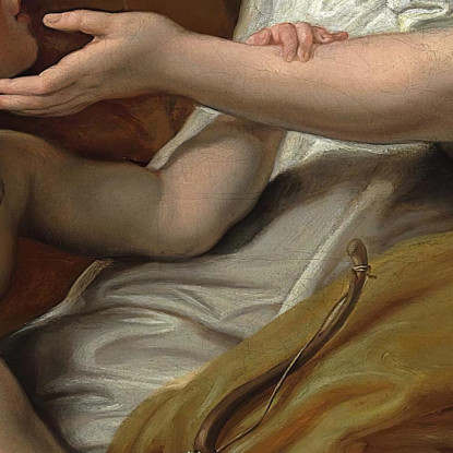 Venere Che Accarezza Cupido Pompeo Batoni pbt57 quadro stampato su tela