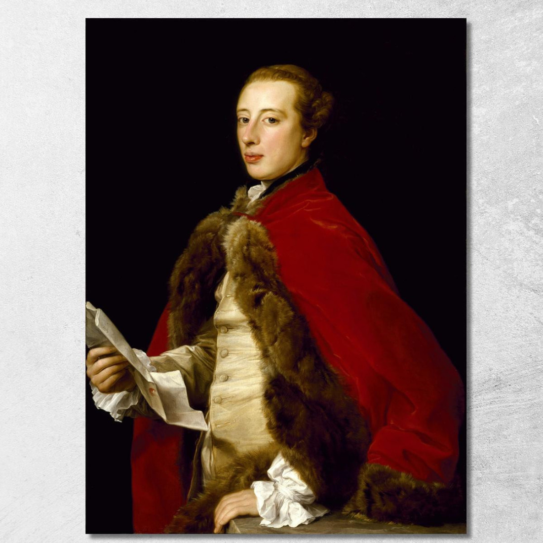 Guglielmo Fermore Pompeo Batoni pbt59 quadro stampato su tela Guglielmo Fermore Pompeo Batoni pbt59 quadro stampato su tela