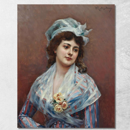 Contemplazione Raimundo de Madrazo y Garreta rmg14 quadro stampato su tela