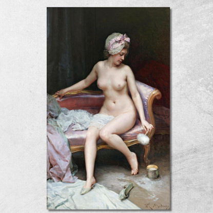 Dopo Il Bagno Nudo Della Donna Raimundo de Madrazo y Garreta rmg15 quadro stampato su tela