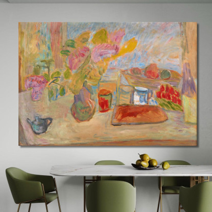 Natura Morta Con Pane Sasza Blonder sbl20 quadro stampato su tela