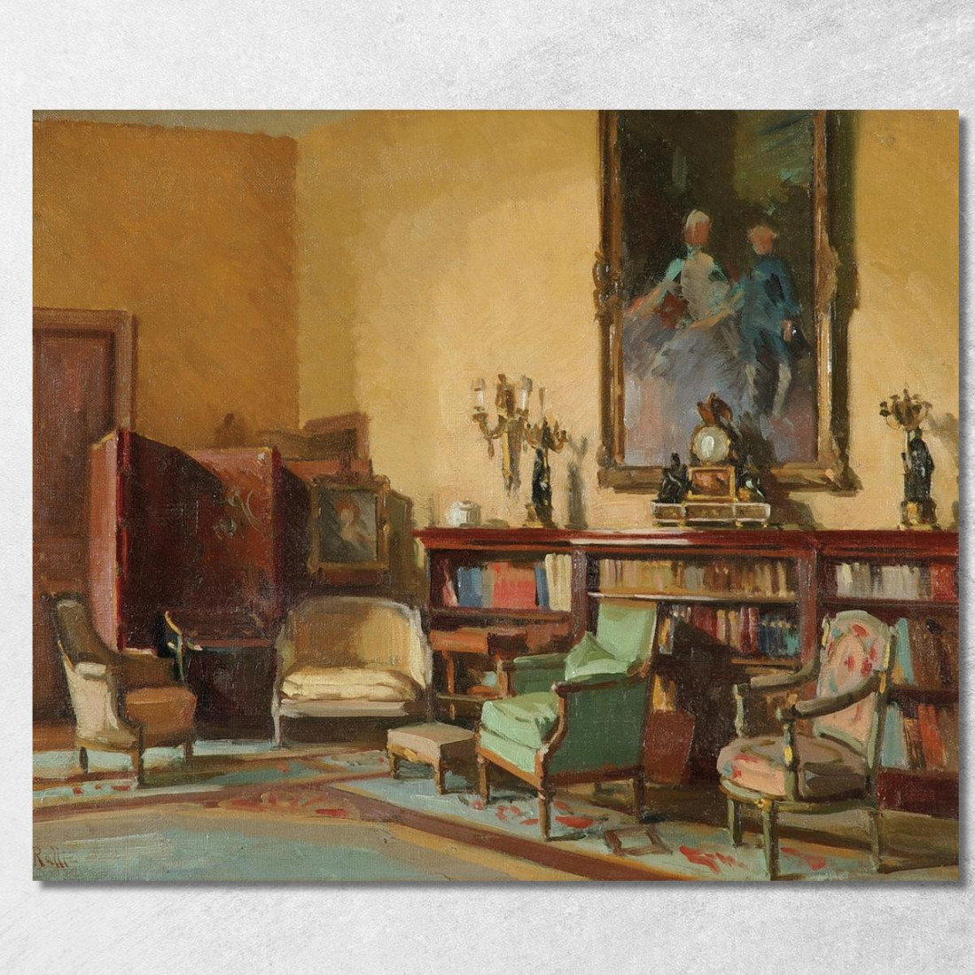 Interno Della Casa Theodoros Ralli trl12 quadro stampato su tela Interno Della Casa Theodoros Ralli trl12 quadro stampato su tela