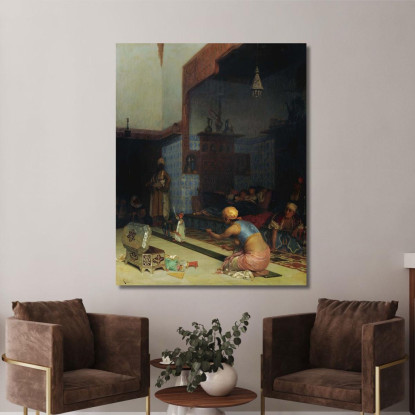 Marionette Nell'Harem Theodoros Ralli trl20 quadro stampato su tela
