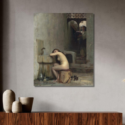 Riposo Del Bagno Theodoros Ralli trl28 quadro stampato su tela