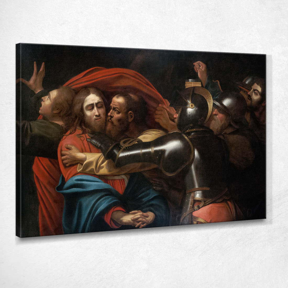 La Presa Di Cristo Caravaggio crv51 quadro stampato su tela