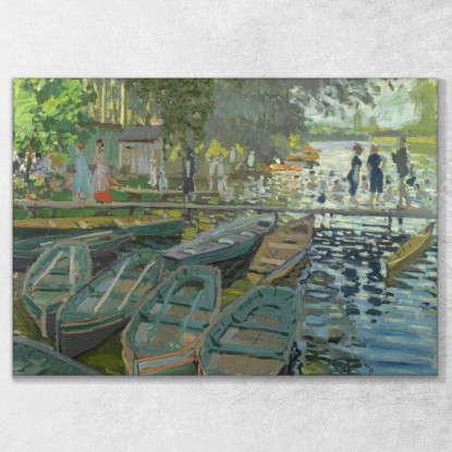 Bagnanti Alla Grenouillere 1869 Claude Monet mnt3 quadro stampato su tela