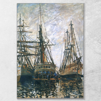 Barche Su Rapair 1873 Claude Monet mnt4 quadro stampato su tela