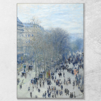 Boulevard Des Capucines 1883 Claude Monet mnt6 quadro stampato su tela