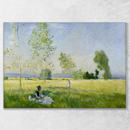 Tenuta Prato A Bezons 1874 Claude Monet mnt11 quadro stampato su tela