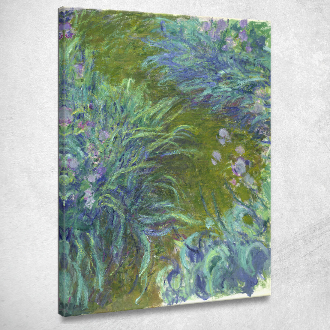 Iris Claude Monet mnt16 quadro stampato su tela