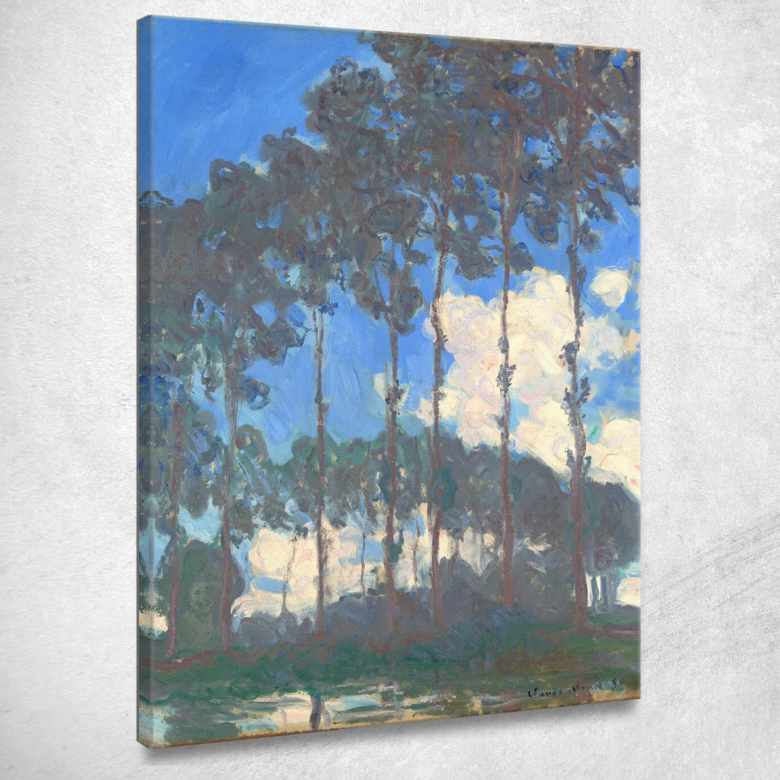 Pioppi Sull'Epte Claude Monet mnt19 quadro stampato su tela Pioppi Sull'Epte Claude Monet mnt19 quadro stampato su tela
