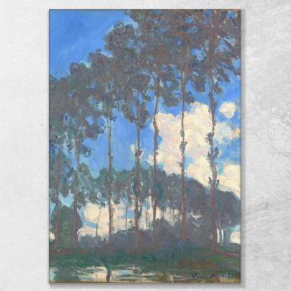 Pioppi Sull'Epte Claude Monet mnt19 quadro stampato su tela