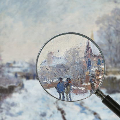 Scena Della Neve Ad Argenteuil Claude Monet mnt20 quadro stampato su tela