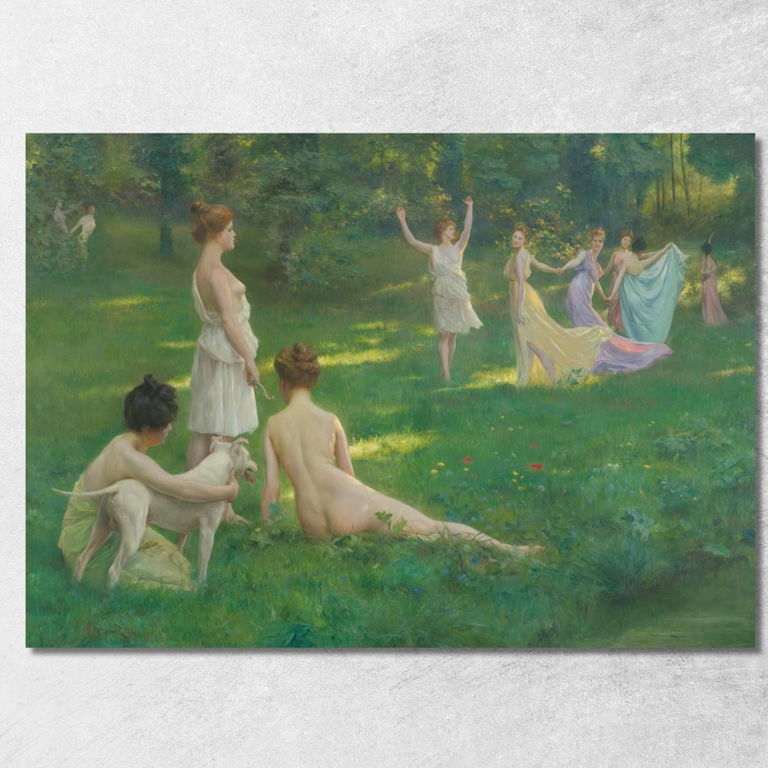 Le Cacciatrici Julius Leblanc Stewart jls11 quadro stampato su tela Le Cacciatrici Julius Leblanc Stewart jls11 quadro stampato su tela