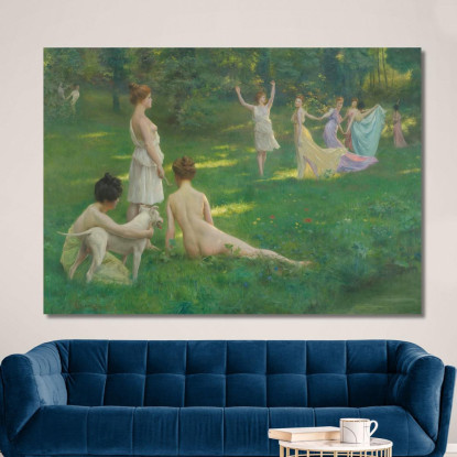 Le Cacciatrici Julius Leblanc Stewart jls11 quadro stampato su tela