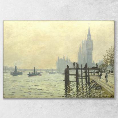 Il Tamigi Sotto Westminster Claude Monet mnt22 quadro stampato su tela