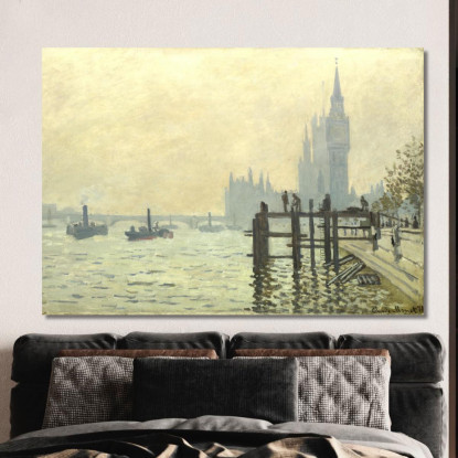 Il Tamigi Sotto Westminster Claude Monet mnt22 quadro stampato su tela