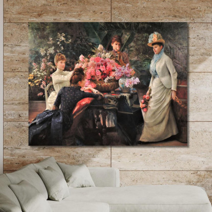 Fiori Di Primavera Julius Leblanc Stewart jls21 quadro stampato su tela