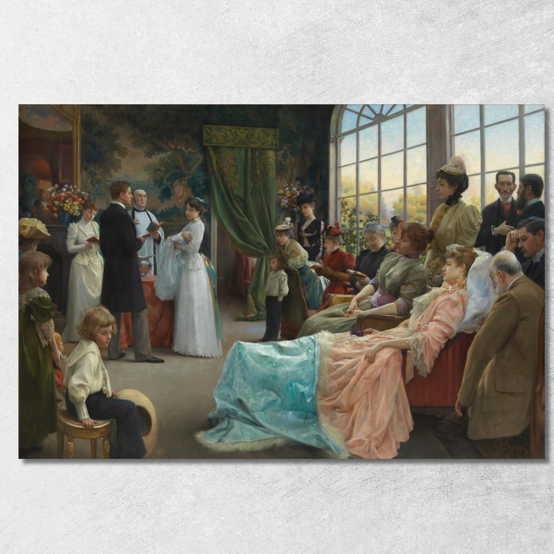 Il Battesimo Julius Leblanc Stewart jls23 quadro stampato su tela Il Battesimo Julius Leblanc Stewart jls23 quadro stampato su tela