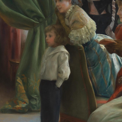 Il Battesimo Julius Leblanc Stewart jls23 quadro stampato su tela