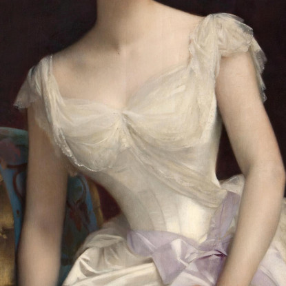 Portrait Of Mary Victoria Leiter The Later Lady Curzon Of Kedleston Vicereine Of India Alexandre Cabanel canvas print