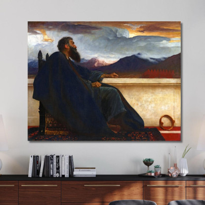 David, Oh Se Avessi Ali Come Una Colomba! Perché Allora Volerei Via E Mi Riposerei Frederic Leighton quadro stampato su tela